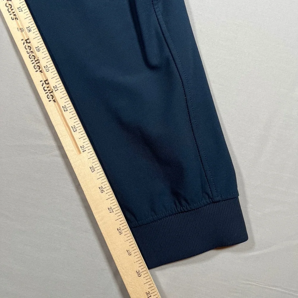 Birddogs Mens Navy Blue Athletic Jogger Pants Size L Polyester Drawstring Waist